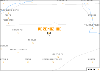 map of Peremozhne