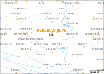 map of Peremozhnoye