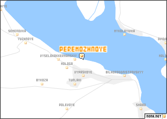 map of Peremozhnoye