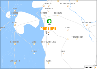 map of Pérempé