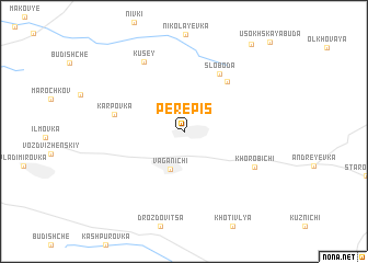 map of Perepisʼ