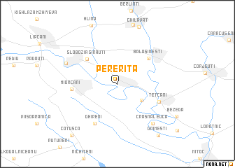 map of Pereriţa