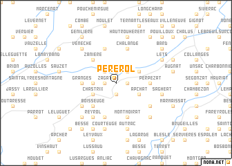 map of Pérérol