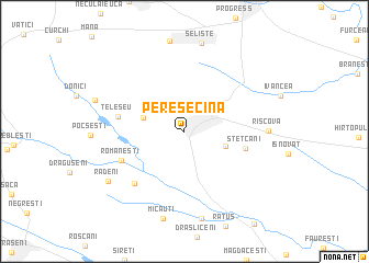 map of Peresecina