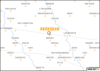 map of Pereseka