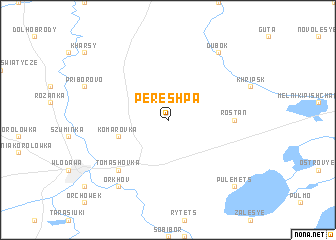 map of Pereshpa