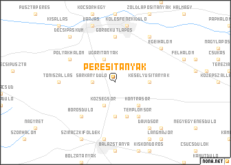 map of Peresitanyák