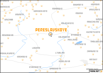 map of Pereslavskoye