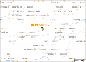 map of Peresołowice