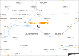 map of Peresopnya