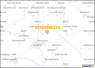 map of Perespuszta