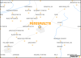 map of Perespuszta