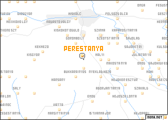map of Perestanya