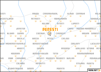 map of Pereşti