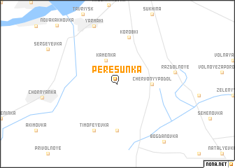 map of Peresunʼka