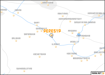 map of Peresyp\