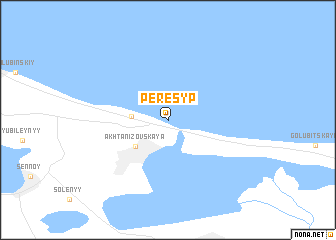 map of Peresyp\