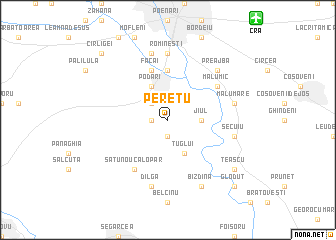 map of Peretu
