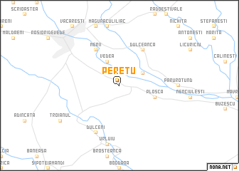 map of Peretu