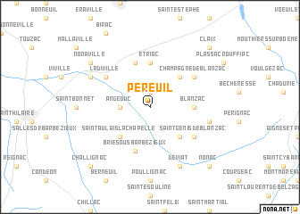 map of Péreuil