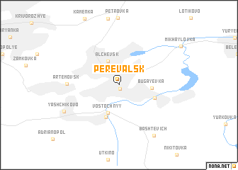 map of Perevalʼsk