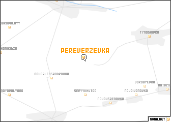 map of Pereverzevka