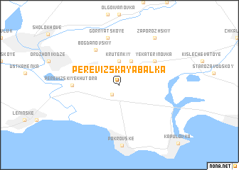 map of Perevizskaya Balka