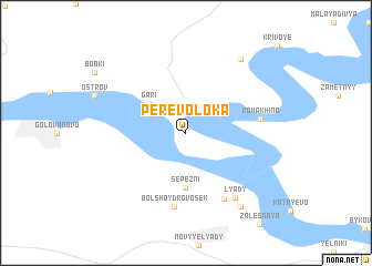 map of Perevoloka