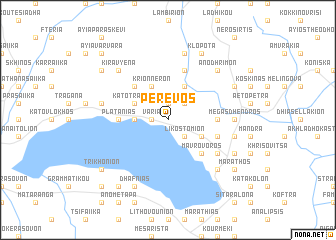 map of Pérevos