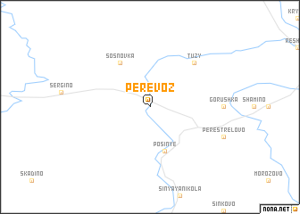 map of Perevoz