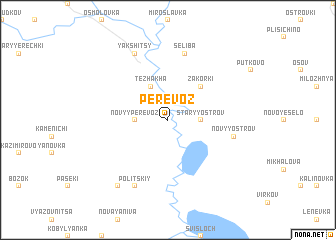 map of Perevoz