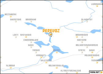 map of Perevoz