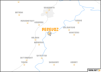 map of Perevoz