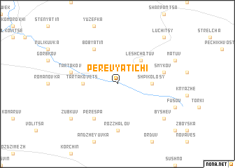 map of Perevyatichi