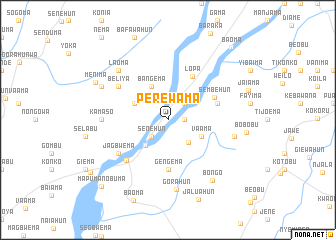 map of Perewama