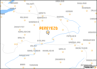 map of Pereyezd