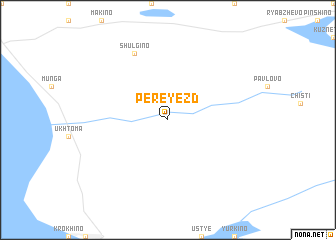 map of Pereyezd