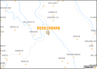 map of Pérez Pampa