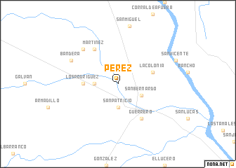 map of Pérez