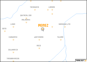 map of Pérez