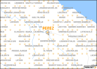 map of Pérez