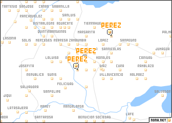 map of Pérez