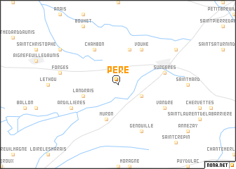 map of Péré