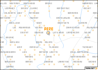 map of Péré