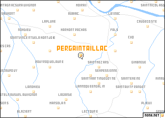 map of Pergain-Taillac