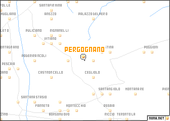 map of Pergognano