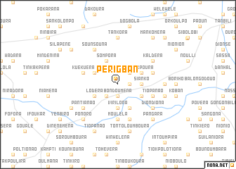 map of Périgban