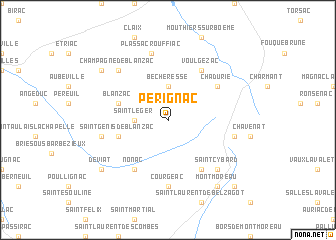 map of Pérignac