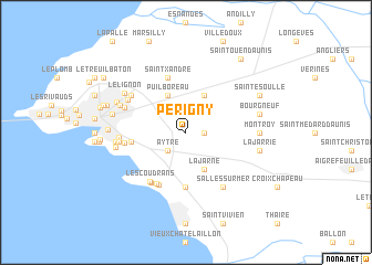 map of Périgny