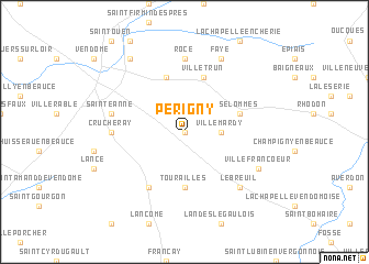 map of Périgny